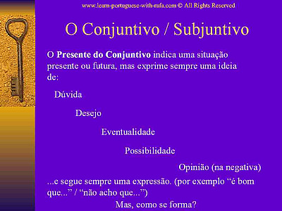 Portuguese Present Subjunctive